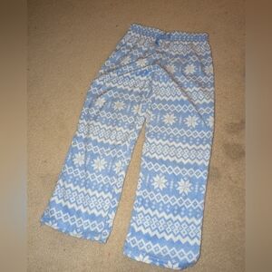 RESTOCKING THIS WEEK🛑Nwot Girls Blue and White Patterned Pajama Pants Sz M 8